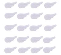 Ranuw 20 Stück kleine Plüsch Applikationen in Flügelform, gepolstert, zum Basteln, für Kleidung, Nähen, für Damen, Haarband, Haarnadel Applikationen für die Reparatur, dekorativ für Jeans, dekorativ