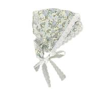 Ranuw Zarter dreieckiger Schal mit Blumenmuster, atmungsaktiver Spitzenbesatz für Damen, der verschiedene Outfits und Alltagskleidung aufwertet Dreieckiger Schal aus Spitze