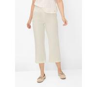 Boyfriend-Hose RAPHAELA BY BRAX "Style PAM CULOTTE", Damen, Gr. 46K (23), Kurzgrößen, sanftes weiß, Web, 61% Leinen, 18% Viskose, 18% Baumwolle, 3% Elasthan, Hosen (71097667-23) sanftes weiß