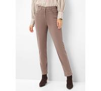 Raphaela by Brax Damen Five-Pocket-Hose Style CAREN NEW TAUPE, hellbraun, Gr. 42K