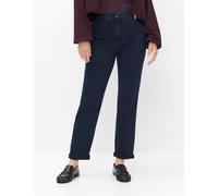 Raphaela by Brax Damen Five-Pocket-Hose Style CORRY, denim dunkelblau, Gr. 40K