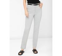 5-Pocket-Hose RAPHAELA BY BRAX "Style LAURA NEW", Damen, Gr. 48, Normalgrößen, grau (smoke), 86% Baumwolle, 10% Elastomultiester, 4% Elasthan, Hosen (71766303-48) smoke