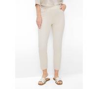 Caprihose RAPHAELA BY BRAX "Style PAMINA 6/8", Damen, Gr. 46, Normalgrößen, beige, Web, 96% Baumwolle, 4% Elasthan, Hosen Caprihose (21143330-46) beige