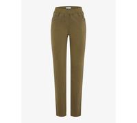 Raphaela by Brax Damen Five-Pocket-Hose Style PAMINA AVOCADO, denim dunkelgrün, Gr. 48K