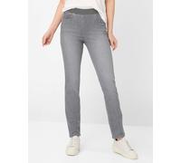 Raphaela by Brax Damen Five-Pocket-Hose Style PAMINA grey, denim grau, Gr. 34