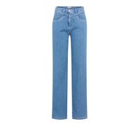 Raphaela by Brax Damen Palazzohose Style LAURA FLARED BLEACHED, denim hellblau, Gr. 48