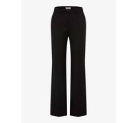 Jogginghose RAPHAELA BY BRAX "Style PAM FLARED", Damen, Gr. 46, Normalgrößen, schwarz, Web, 50% Lyocell, 48% Schurwolle, 2% Elasthan, Hosen Jogginghose, Flanell: Marlenehose im Slim Fit (16364649-46)