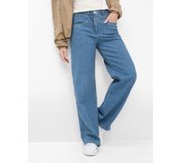 Raphaela by Brax Damen Palazzohose Style LAURA FLARED BLEACHED, denim hellblau, Gr. 44K