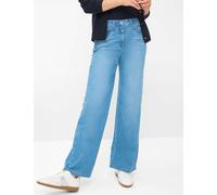 5-Pocket-Jeans RAPHAELA BY BRAX "Style LAURA FLARED", Damen, Gr. 46K (23), Kurzgrößen, blau (hellblau), 93% Baumwolle, 5% Elastomultiester, 2% Elasthan, Jeans (59742863-23) hellblau