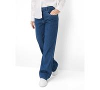 Raphaela by Brax Damen Palazzohose Style LAURA FLARED STONED, denim blau, Gr. 36