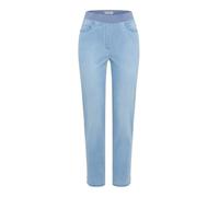 Raphaela by Brax Damen Schlupfjeans Style PAMINA 6/8 BLEACHED LIGHT BLUE SLIGHTUSED, denim hellblau, Gr. 40K