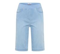 Bequeme Jeans RAPHAELA BY BRAX "Style PAMINA BERMUDA", Damen, Gr. 42, Normalgrößen, hellblau, Denim/Jeans, 50% Baumwolle, 40% Lyocell, 7% Elastomultiester, 3% Elasthan, Jeans (68217623-42) hellblau