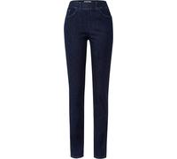 Bequeme Jeans RAPHAELA BY BRAX "Style LAVINA JOY", Damen, Gr. 44, Normalgrößen, blau (dunkelblau), Denim/Jeans, 82% Baumwolle, 12% Lyocell, 5% Elastomultiester, 1% Elasthan, sehr schmal, Jeans (513039