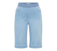 Bequeme Jeans RAPHAELA BY BRAX "Style PAMINA BERMUDA", Damen, Gr. 36, Normalgrößen, blau (hellblau), 50% Baumwolle, 40% Lyocell, 7% Elastomultiester, 3% Elasthan, Jeans (12042951-36) hellblau
