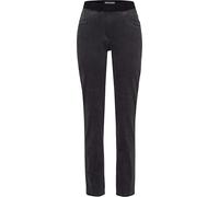 Bequeme Jeans RAPHAELA BY BRAX "Style PAMINA FUN" Gr. 38K (19), Kurzgrößen, grau (dunkelgrau) Damen Jeans (13172664-19) dunkelgrau