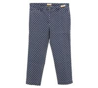 Raphaela by Brax, Style Lorella 7/8, Damen Jeans Hose Gabardine Stretch Blau Gepunktet D 46 W 36
