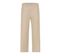 Boyfriend-Hose RAPHAELA BY BRAX "Style PAM CULOTTE", Damen, Gr. 42K (21), Kurzgrößen, beige, Web, 61% Leinen, 18% Viskose, 18% Baumwolle, 3% Elasthan, Hosen (57812450-21) beige