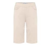Bermudas RAPHAELA BY BRAX "Style PAMINA BERMUDA", Damen, Gr. 52, Normalgrößen, beige, Web, 96% Baumwolle, 4% Elasthan, Hosen Bermudas (40290368-52) beige