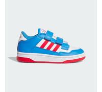 Sneaker ADIDAS SPORTSWEAR "RAPID COURT KIDS", Mädchen, Gr. 32, lucid ray blau, pure ruby, cloud weiß, Synthetik, Schuhe Sneaker, für Kinder (51321164-32) lucid ray blau, pure ruby, cloud weiß