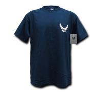 Rapid Dominance Air Force Basic Military Tee Medium Navy