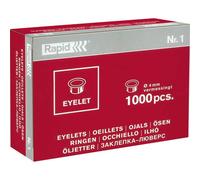 Rapid Öse Eyelet Nr.1 4mm Messing 1000 St.