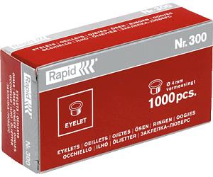 Rapid Ösen Typ 300, 4 mm Durchmesser 31073008 VE1000