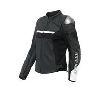 Rapida Lady Lederjacke Schwarz/weiss, 42D(48L)