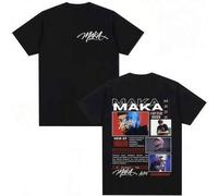 Rapper Maka Aura 2025 Tour Merch T-Shirts für Männer und Frauen, Mode Vintage Street T-Shirt, Lässiges Baumwoll-Kurzarm-T-Shirt, Streetwear
