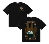 Rapper WeRenoi Diamant Noir Vintage-Stil T-Shirts für Männer und Frauen Y2K T-Shirt Fans Lässige Oversize Kurzarm Streetwear für Teenager