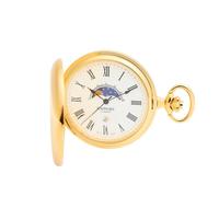 Rapport London - PW80 - Taschenuhr - Quarz - 50mm - gelbgold - Half Hunter