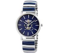 Raptor Colorful Edition Ausgefallene Damenuhr Bunt | Armbanduhr Damen außergewöhnlich mit Zugarmband | Besondere Damenarmbanduhr - Modische Uhr Frauen Senioren (blau/weiß)
