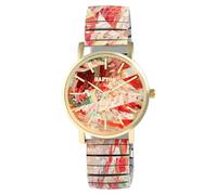 Raptor Colorful Edition Ausgefallene Damenuhr Bunt | Armbanduhr Damen außergewöhnlich mit Zugarmband | Besondere Damenarmbanduhr - Modische Uhr Frauen Senioren (Rosa)