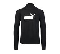 Rash Guard PUMA "PUMA SWIM MEN LONG SLEEVE RASH GUARD", Herren, Gr. S, schwarz, Obermaterial: 80% Polyamid, 20% Elasthan, figurbetont hüftlang, ohne Ausschnitt, Shirts, mit kleinem Stehkragen, lange Ä