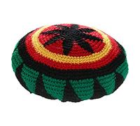 Rasta-Mütze aus Wolle, Reggae, Jamaika Jamaica Mütze, Bunte Beanie, gehäkelt, gestrickt, lockere Baggy Cap, Hippie Hip hop Hat, Skull Cap Herren