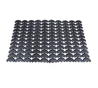 RASTKY 120 Stück Langlebige PU-Absatzschoner, Schuhreparaturzubehör für die Reparatur des Fersenverschleißbereichs für Schuhe, Schwarz, 4,2 Cm X 2 Cm, 60 Paar, Passend für Alle Schuhtypen