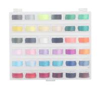 RASTKY Bunte Spulen-Aufbewahrungsbox mit 36 Fächern, Langlebiges Spulen-Set für Nähmaschinen-Enthusiasten