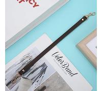 RASTKY Handgefertigter DIY-Taschengürtel aus Leder, Praktischer Riemen für Handtaschen, Geldbörsen, Umhängetasche für Damen, Schwarz, 30,8 Cm, mit 2 Kleinen D-Schnallen für Schneiderzubehör (Kaffee)