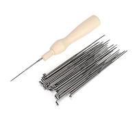 RASTKY Wollfilzset, Vielseitiges Edelstahlnadeln-Set mit Holzgriff, 30-teiliges Filznadeln mit Aufbewahrungsbox für DIY-Projekte, Perfektes Geschenk für Bastelliebhaber