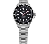 RATIO FreeDiver Damen Taucheruhr Saphirglas Japanisches Automatik-Uhrwerk Taucheruhr 200 m Wasserdicht Taucheruhr, Schwarz , Armband