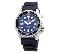 RATIO FreeDiver Heliumsichere Taucheruhr, Edelstahl, automatische Taucheruhr, 1000 m wasserdicht, Taucheruhr für Herren, Blau, Taucher