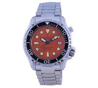 RATIO FreeDiver Taucheruhr, Saphirglas, Edelstahl, japanisches Automatik-Uhrwerk, Taucheruhr, 1000 m wasserdicht, Taucheruhr für Herren, Orange, Taucher
