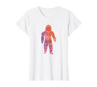 Rave Invaders Plur Space Force Astronaut House Music Rave Preisgünstiges Grafik-T-Shirt, Damen, Weiß, M