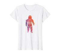 Rave Invaders Plur Space Force Astronaut House Musik-Rave Preisgünstiges Grafik-T-Shirt, Damen, Weiß, M