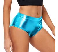 Rave Outfit Damen Sexy Leder Shorts Damen Kurze Lederhose Glitzer Shorts Hotpants Sexy Push Up Hot Pants Wetlook Kurze Hose Lederoptik Outfits Sexy Clubwear Disco Kostüm Fasching Karneval