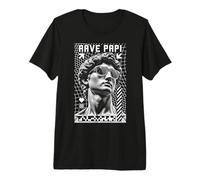 Rave Papi EDM Musikfestival Trippy David Statue Techno Premium T-Shirt