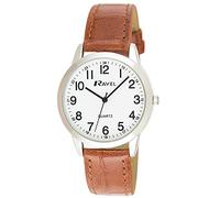 Ravel - Unisex Quarzuhr für jeden Tag mit Gepunkteter Minutenanzeige - Analoges Quarzwerk - R0132.24.1 - Braun/Silberfarben