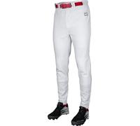 Rawlings Herren Pro 150 Series Baseballhose, Jogger-Passform, Erwachsenengrößen, Solide und Paspelierte Optionen Hose, Weiss/opulenter Garten, Small