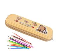 Raxove Federmäppchen mit Kapbara-Stiften, niedliches Federmäppchen - großes Federmäppchen, niedliches Federmäppchen, Schulmaterial für Schüler