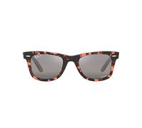 Ray-Ban Original Wayfarer Chromance Sonnenbrillen Pink Transparent Fassung Silber Glas Polarisiert 50-22