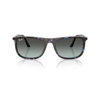Ray-Ban 0RB2216 1430GK Kunststoff Rechteckig Havana/Blau Sonnenbrille, Sunglasses